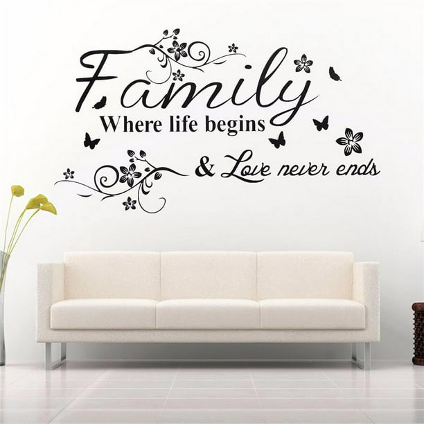 Home Sweet Home Wine Bottle Wall Sticker Vinyl Transfer Decal Art Quotes Graphic